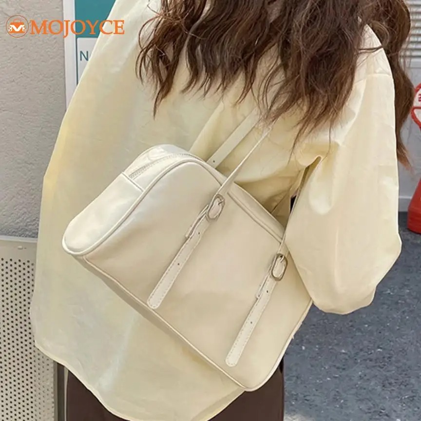 Retro Red Women's Satchel Hobo Bag Patent Leather Multi Pocket Luxury Designer Handbag Female Shoulder Armpit Bag Tote Purses