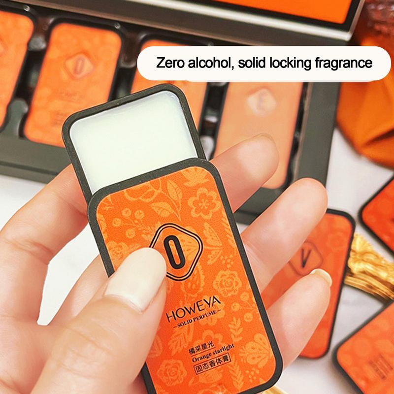 Men's Solid Perfume Fragrances Mens Womens Solid Fragrance Long-Lasting Portable Pocket Fragrance Natural Fragrance Long Lasting