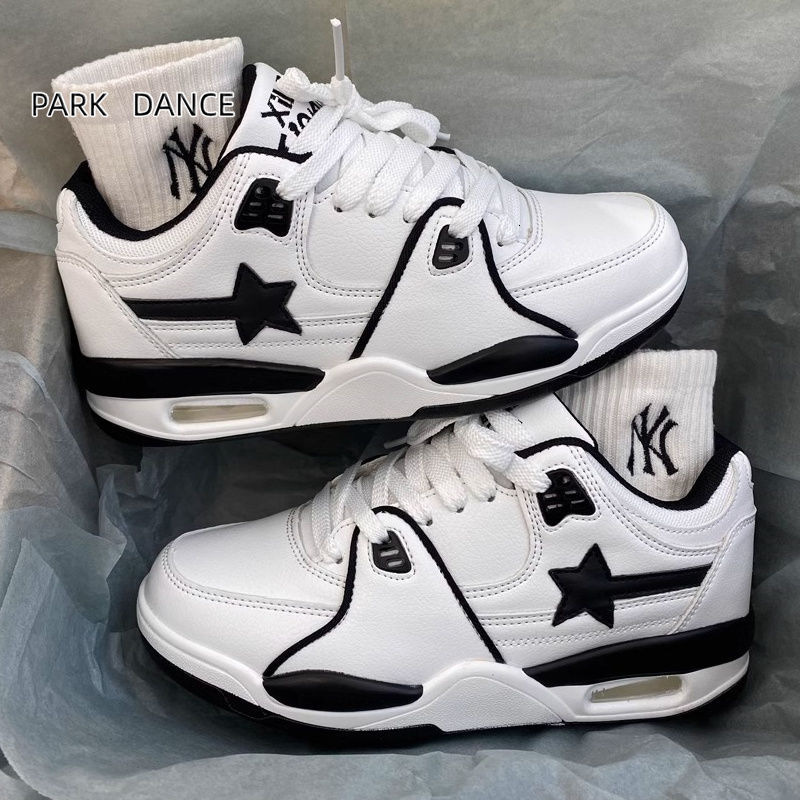 China-Chic ins style crowd color matching trend air cushion small white shoes women vibe high street lovers leisure jogging sneakers