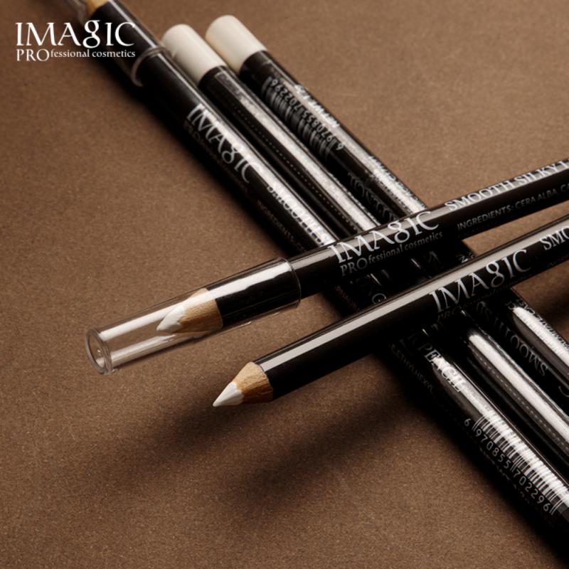 5pcs Wooden White/Black/Grey Line Eyeliner Not Easy To Smudge Waterproof And Sweat-proof Lying Silkworm Pen Eyeliner Makeup Cosmetic