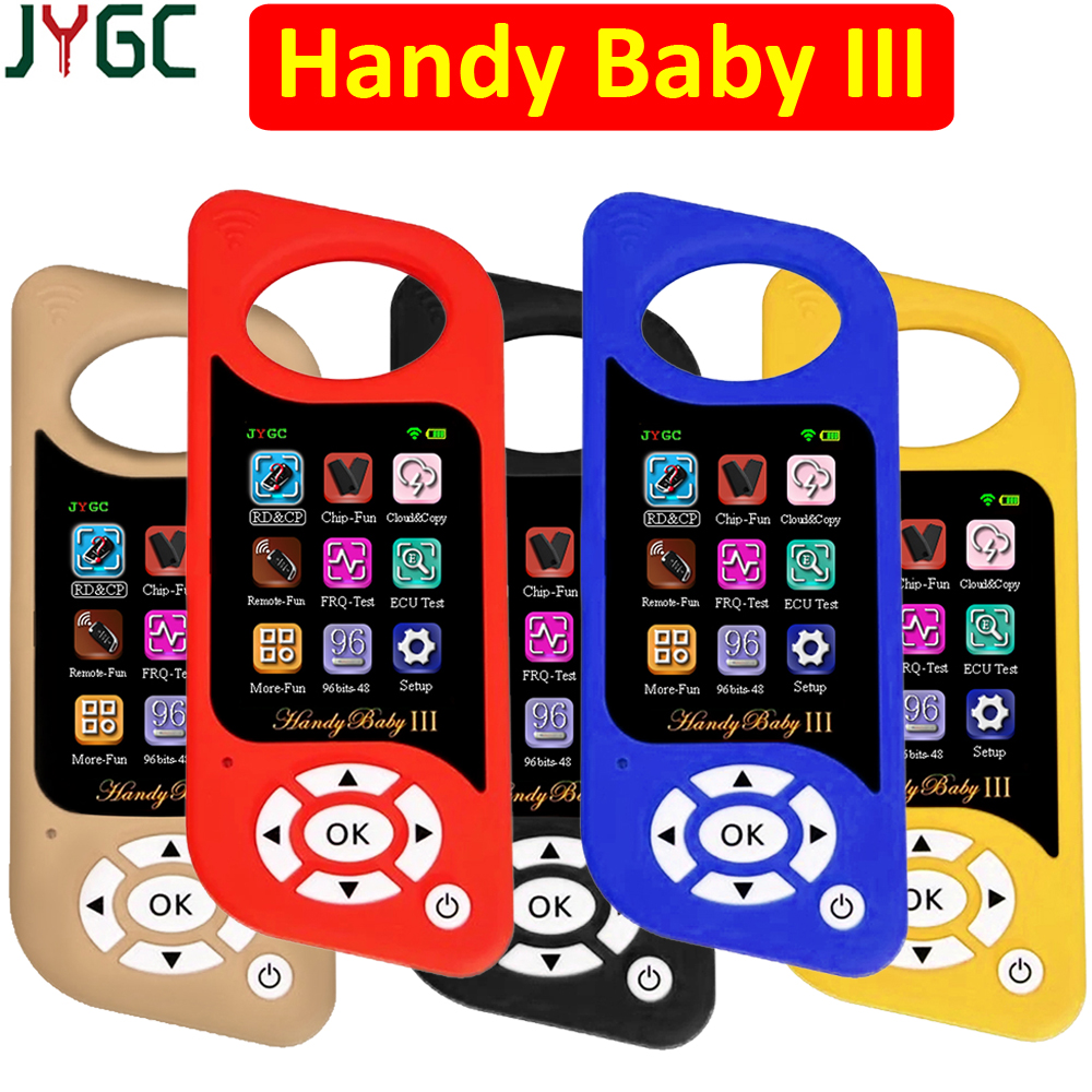 JYGC Handy Baby III Hand-held Car Key Copier Auto Key Programmer Handy Baby 3 for 4D/46/48/G/King/Red Chip Copy G/96bit 48 Chip
