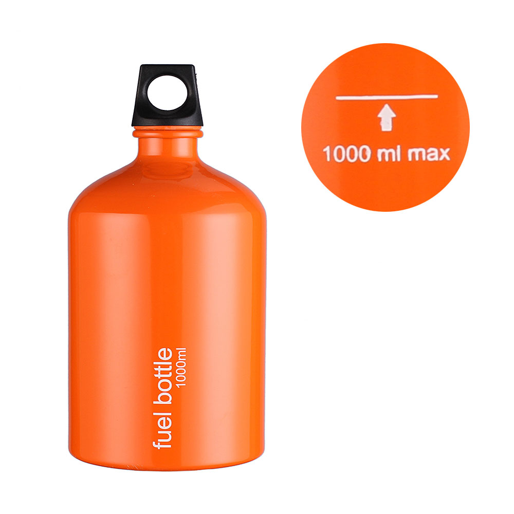 530ml/750ml/1000ml Aluminum Oil Fuel Bottle Alcohol Gasoline Diesel Kerosene Liquid Fuel vessel For Outdoor Oil-burning Stove
