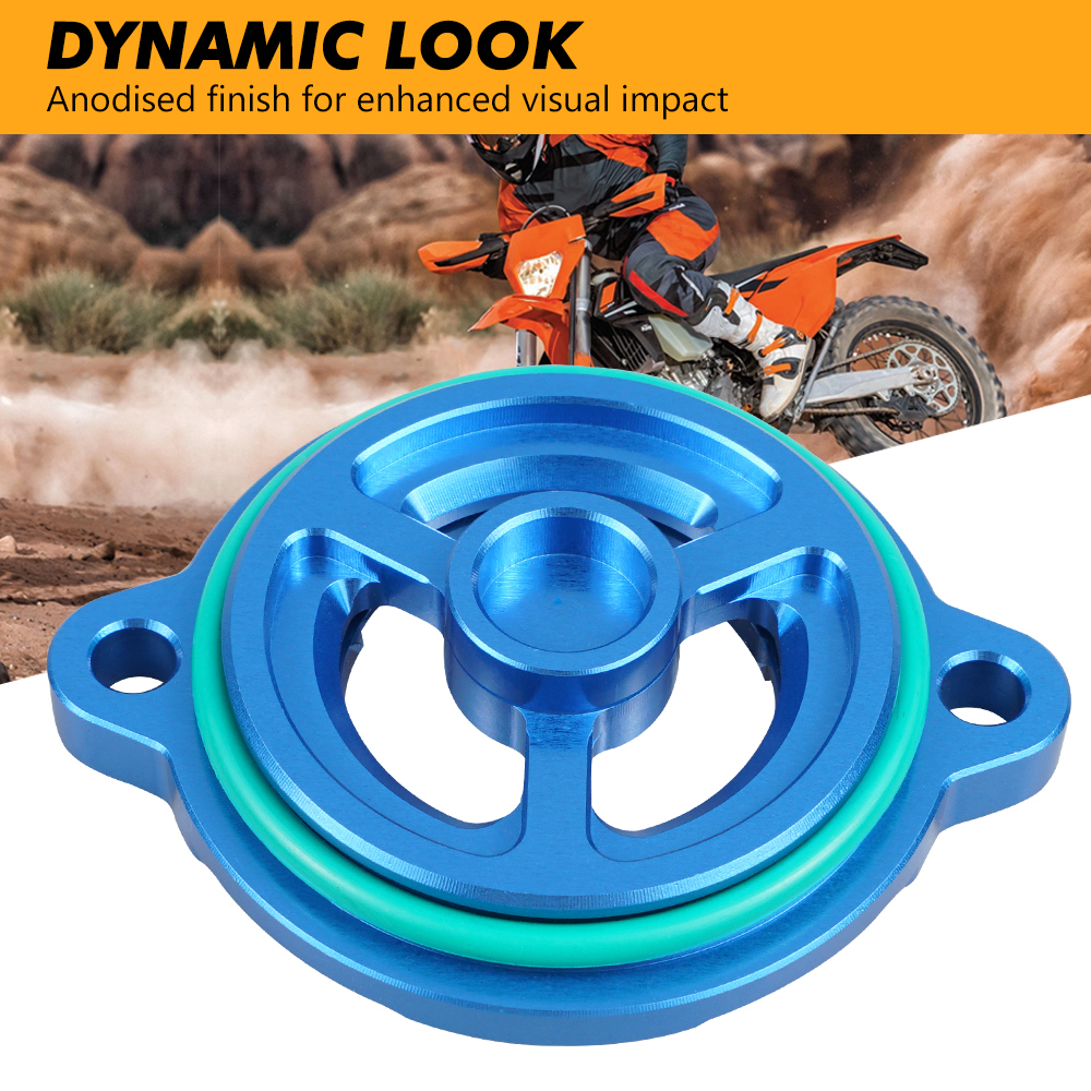 Cubierta de filtro de aceite de motor para Husqvarna FE 501/S 450 FC450 701 Enduro Supermoto Vitpilen Husaberg FE 390 450 501 570 FS570 FX450