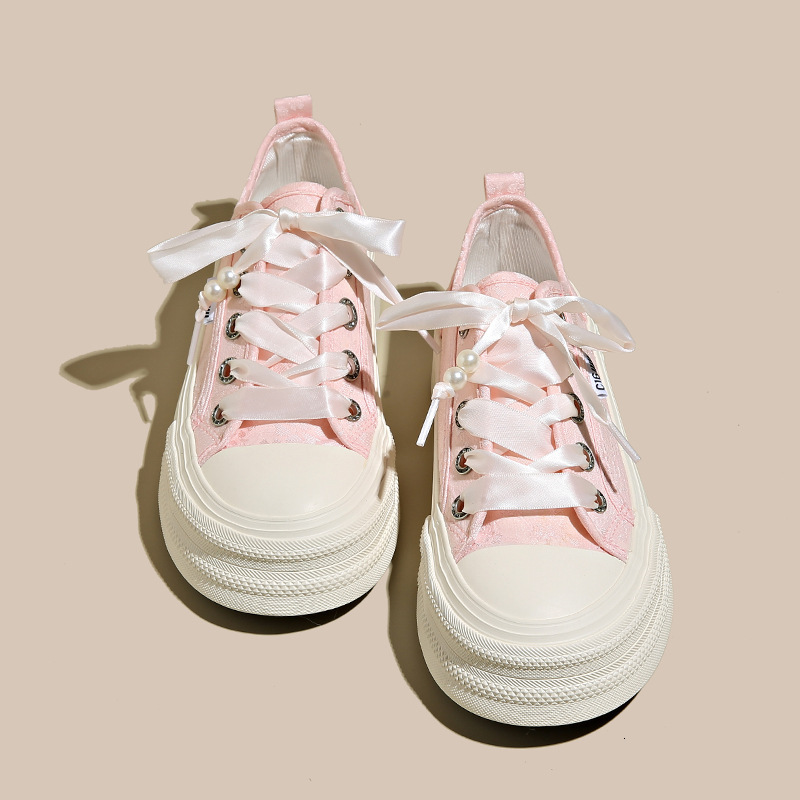 Ddmysports New Chinese Style Women S Shoes For The Summer Of Featuring Embroidered Silk And Printed Ribbons With Breathable Round Toe Thick Soles OUTD