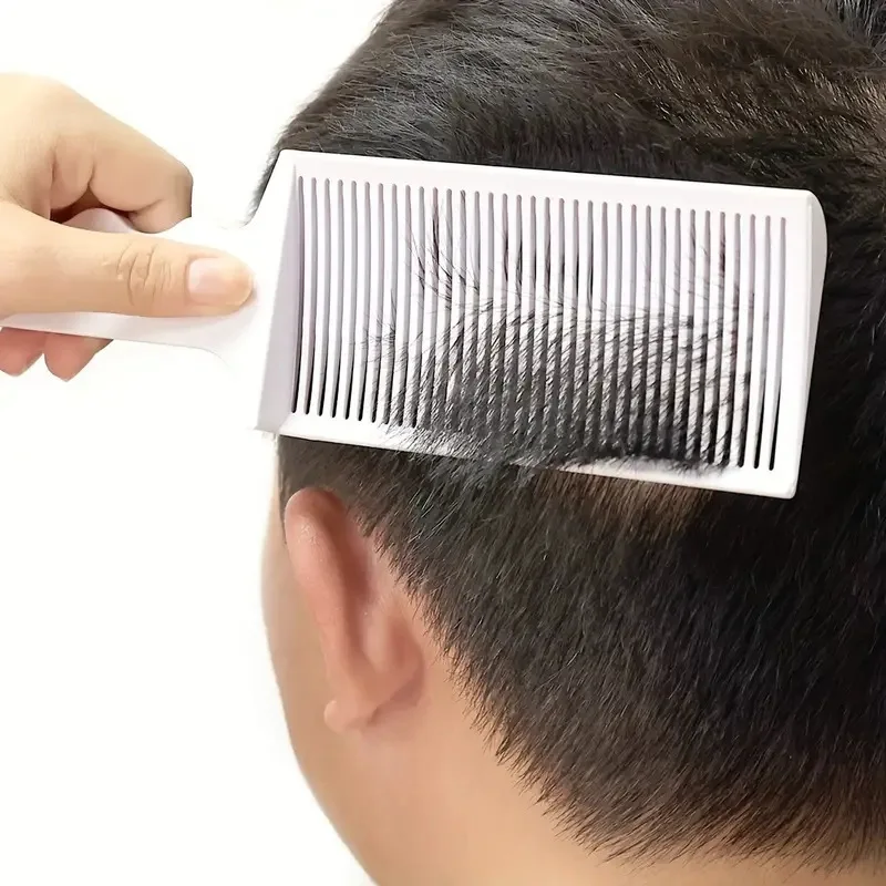 Barber Fade Comb Professional Barber Clipper Blending Flat Top Hair Cutting Comb For Men Heat Resistant Fade Brush