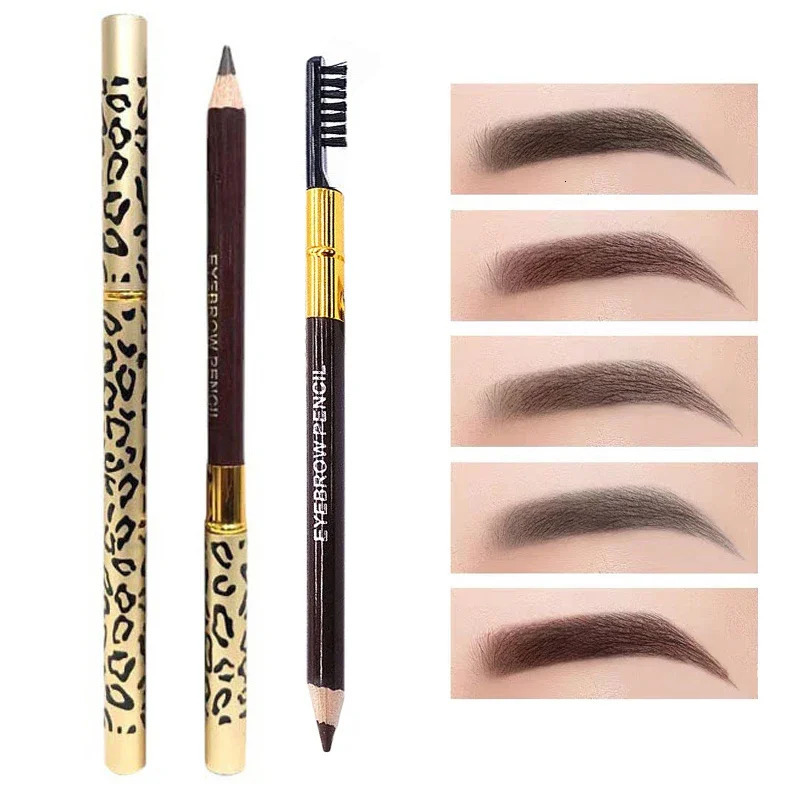 EyeBrow Pencil Cosmetics Makeup Tint Natural Long Lasting Paint Tattoo Eye brow Waterproof Black Brown Eye Shadows Beauty Tool 240621