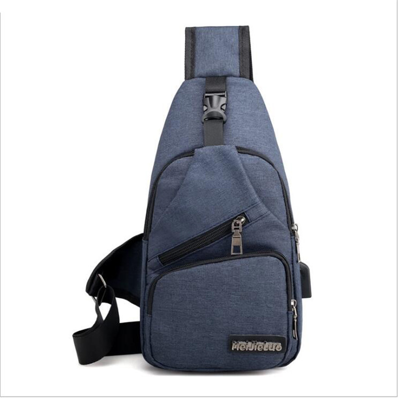 Anti Theft Chest Bag Shoulder Bags USB Charging Crossbody Bag School Short Trip Messengers Bags