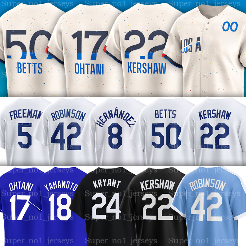 Custom 17 Shohei Ohtani 2024 City Connect baseball Jersey Yoshinobu Yamamoto Mookie Betts Freddie Freeman Men Women Youth Will Smith Tyler Glasnow Max Muncy