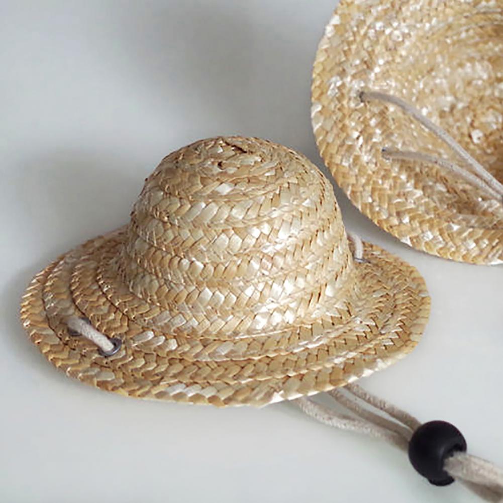 Pet Supplies Sun Cap Pet Straw Hat Breathable Creative Handmade Summer for Outdoor Sun Hat Cap Pet Supplies Cosplay Farmer Hat high-quality 1ce