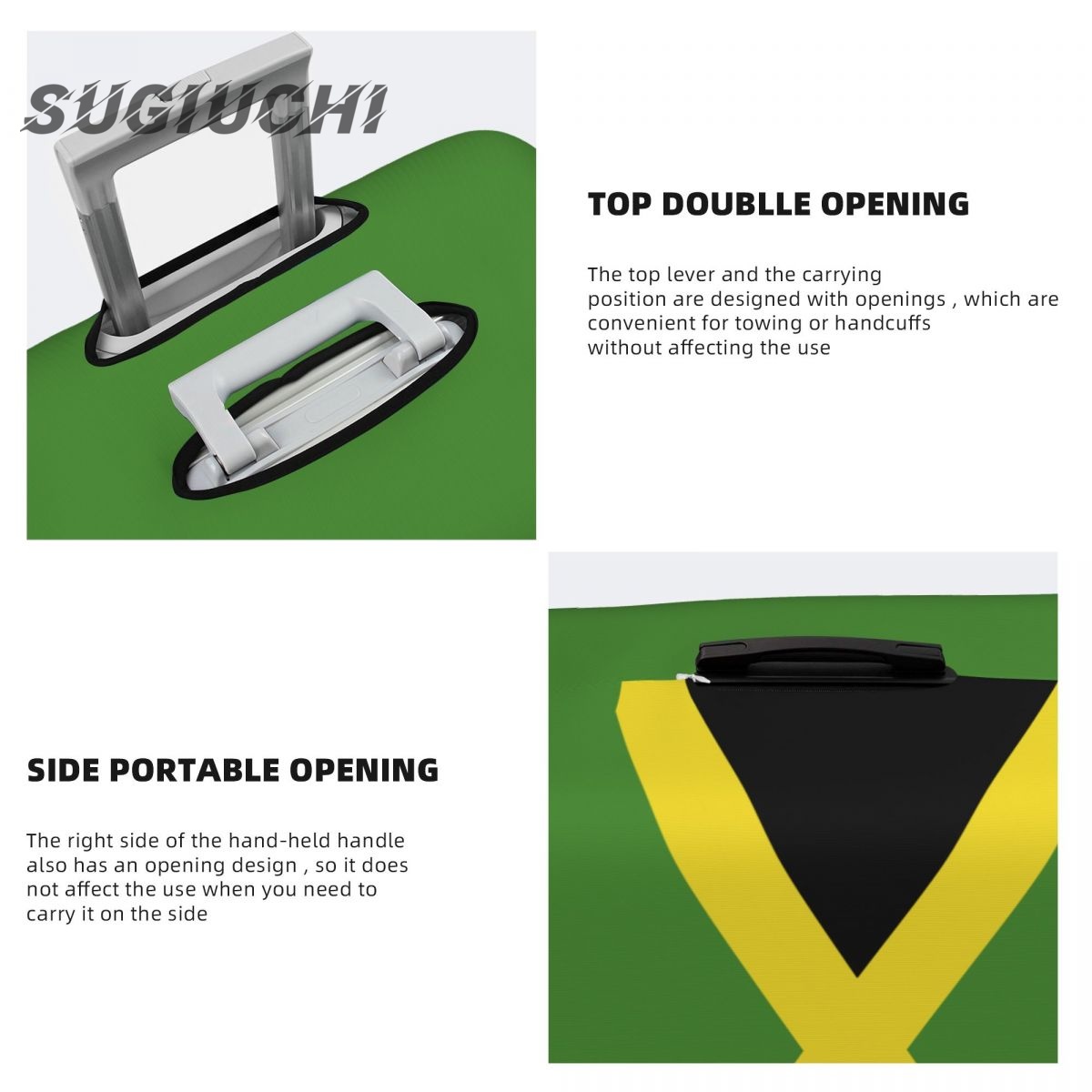 Jamaica Country Flag Luggage Cover Suitcase Travel Accessories Printed Elastic Dust Cover Bag Trolley Case Protective