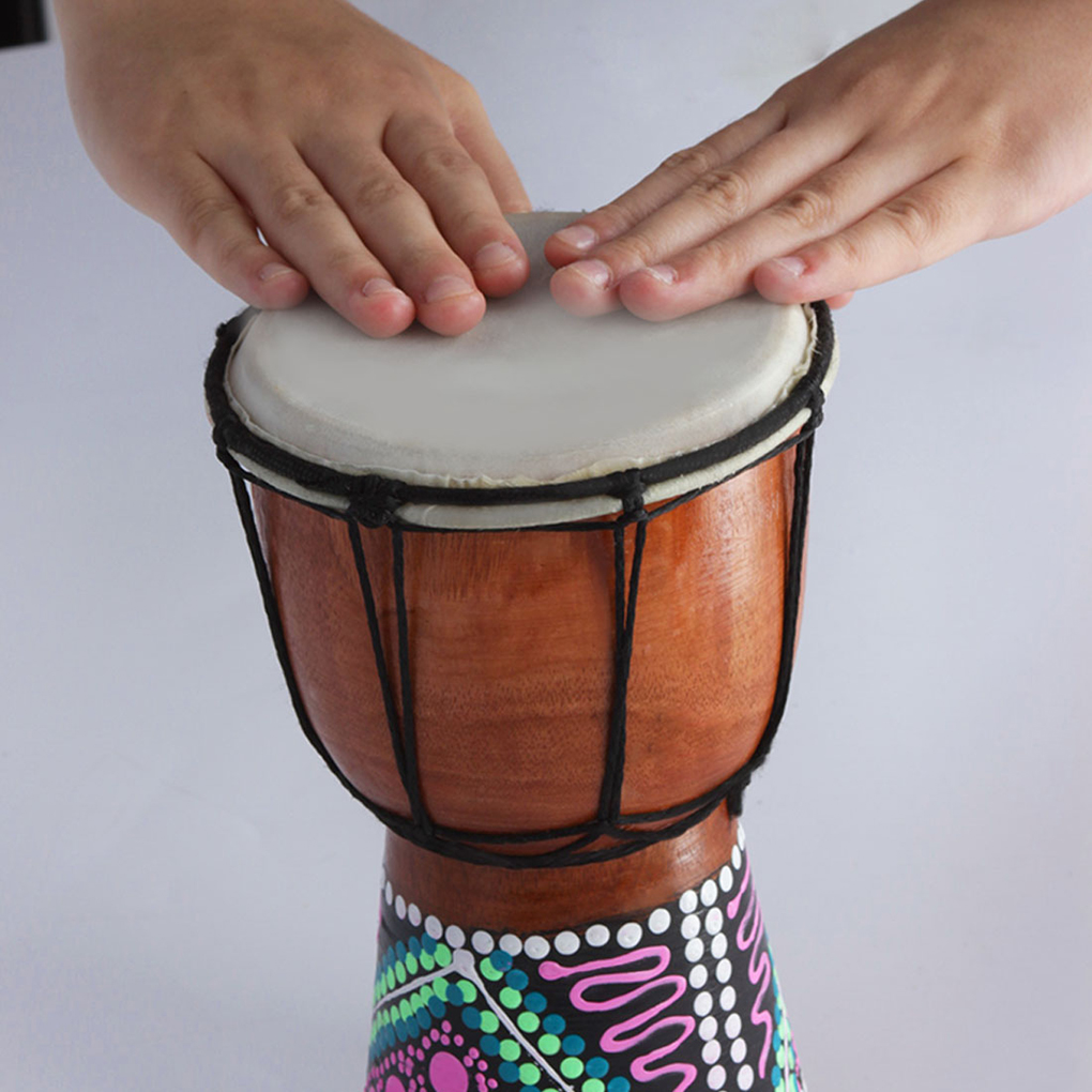 Kids Djembe Musical Instrument Teaching Props Adults Bango Atmosphere Props Hand Drums for Party Bar House Church Accessory