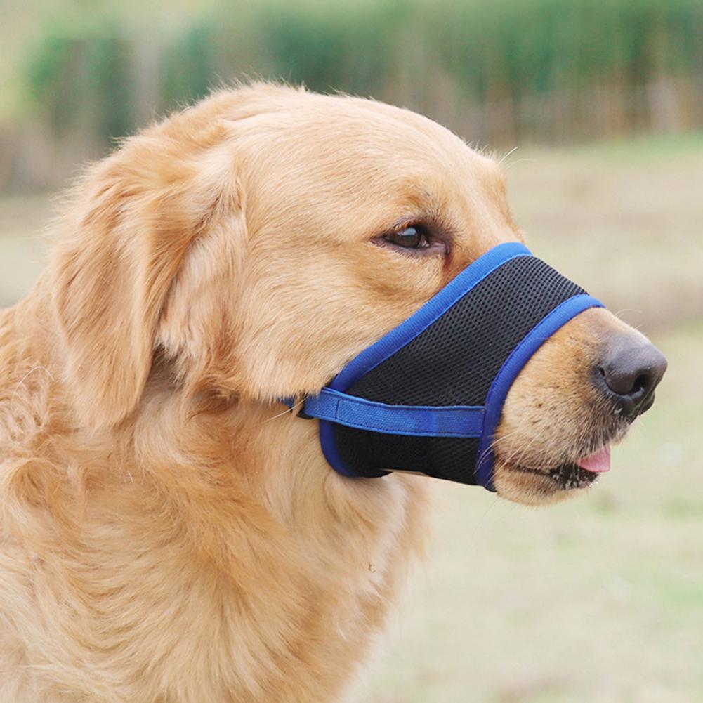 Durable Dog Face Protector Lightweight Pet Muzzle Breathable Mesh Anti-bite Pet Dog Puppy Dog Anti Barking Muzzle