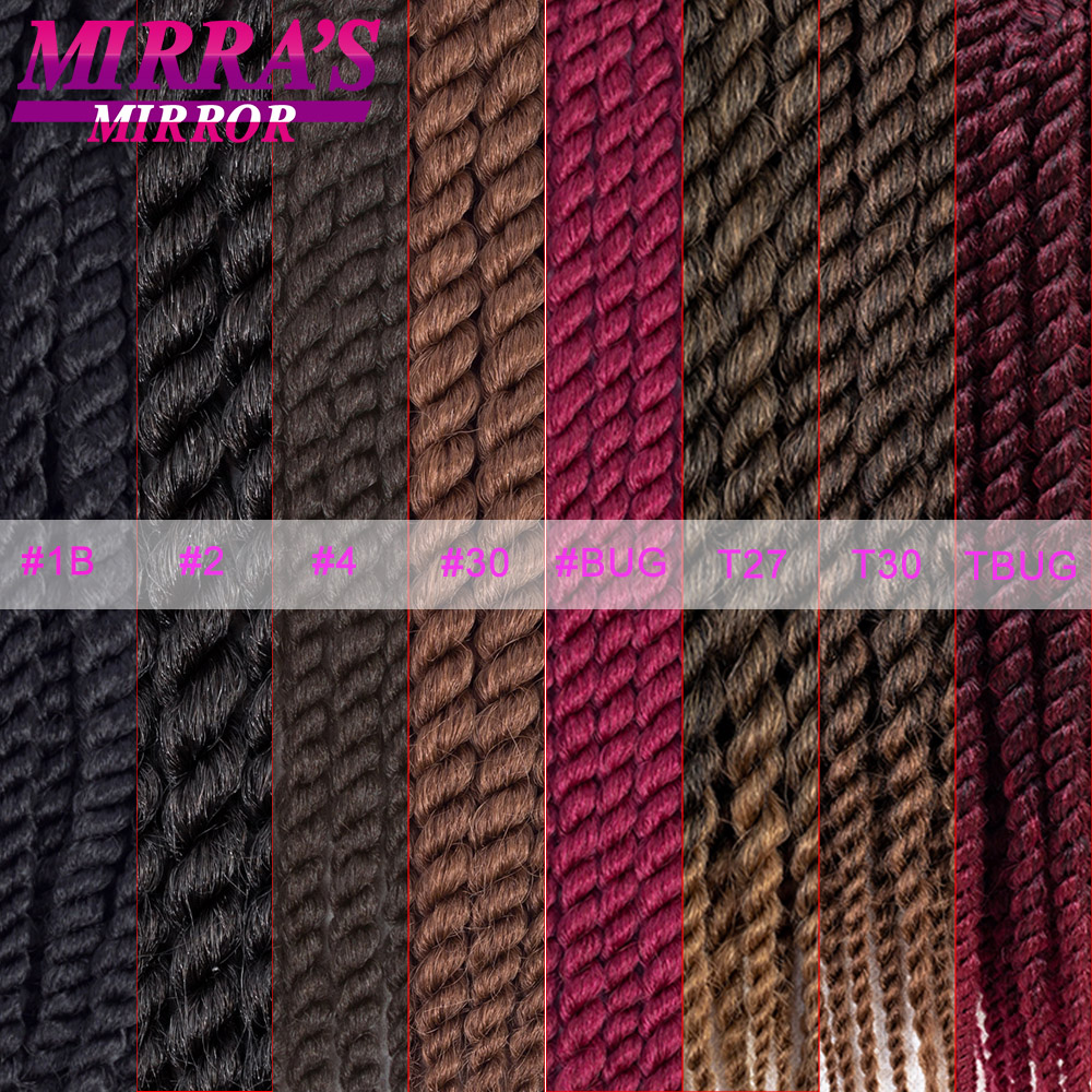 Senegalese Twist Crochet new Braid Havana Twist Crochet Hair Synthetic African Braiding Hair Extensions For Women 2025 Mirra's Mirror