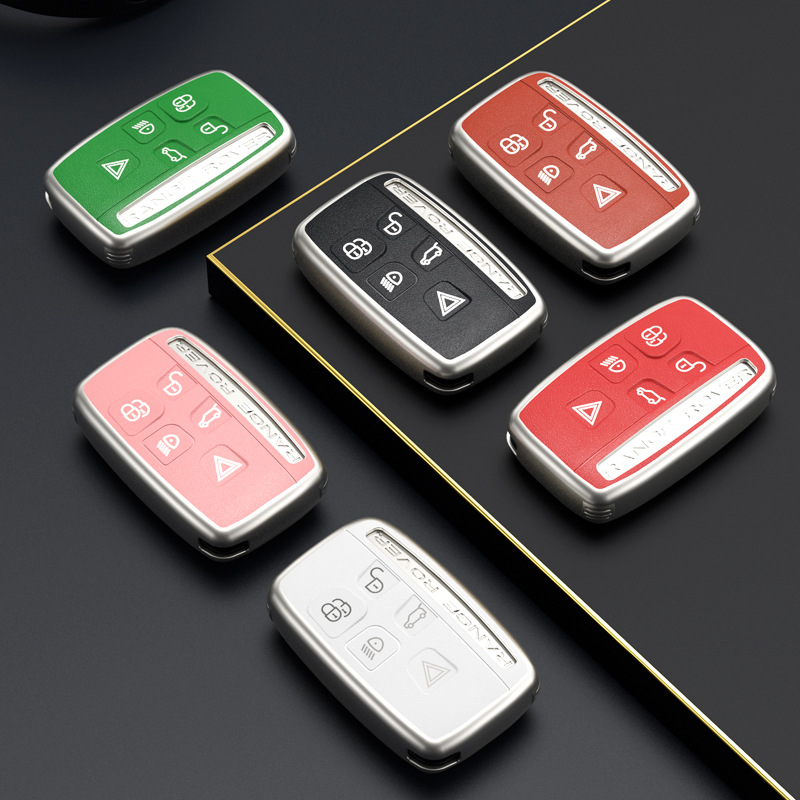 Luxury Car Key Cover Case Shell Fob For Land Rover Range Rover Sport Evoque Freelander2 Soft Car Key Coque Interior Accessories