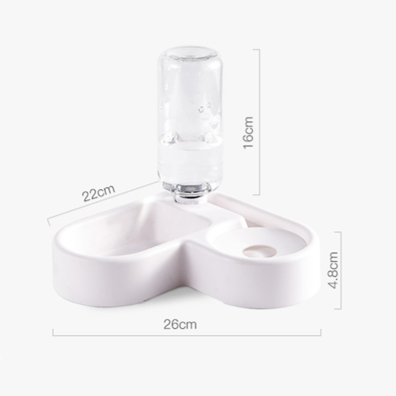 Corner Dog Bowl Pet Automatic Feeder Small Dog Cat Drinking Bowl For Dog Water Drinking Cat Feeding Large Capacity Dispenser Pet