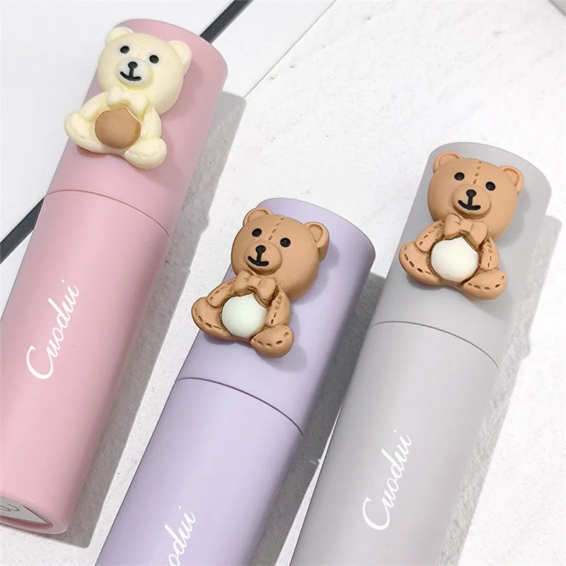 Velvet Matte Lip Gloss Waterproof Lipstick Long Lasting Non-stick Cup Lip Mud Kawaii Cosmetics Korea Bear Beauty Makeup Cosmetic