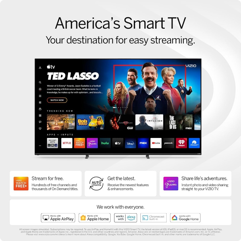 40-inch D-Series Full HD 1080p Smart TV with AMD FreeSync, Apple AirPlay and Chromecast Built-in, D40f-J09, 2022 Model