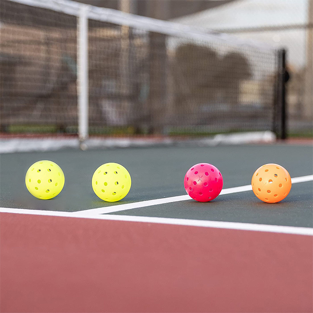 6 Pieces Set Professional Portable Pickleball Replacement 40 Holes Practise Pickle Balls Assorted Kit Birthday Gift Rose