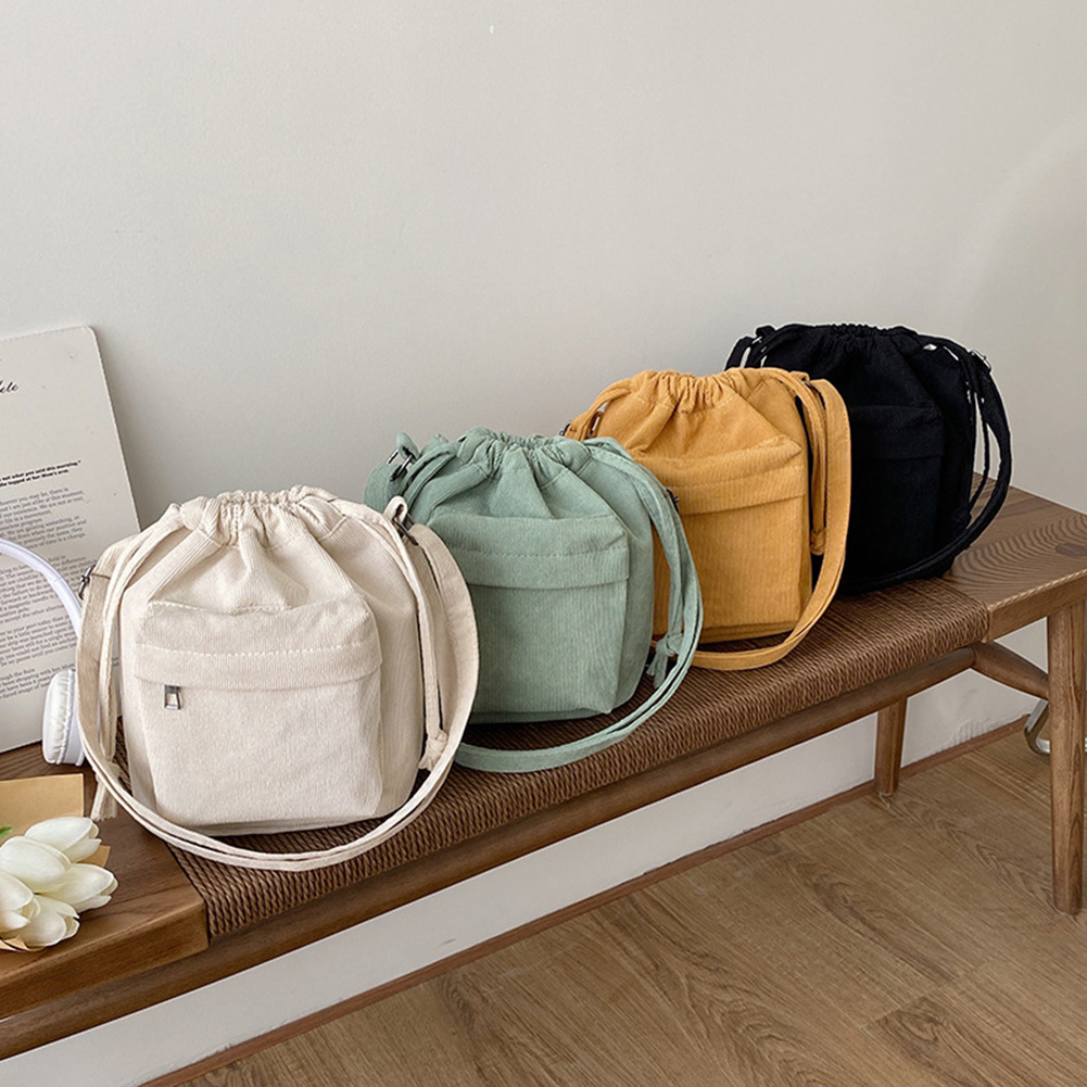 Women Fashion Tote Handbag Adjustable Strap Soild Satchel Purse Drawstring Casual Shoulder Bag Versatile Soft Slouchy Travel Bag