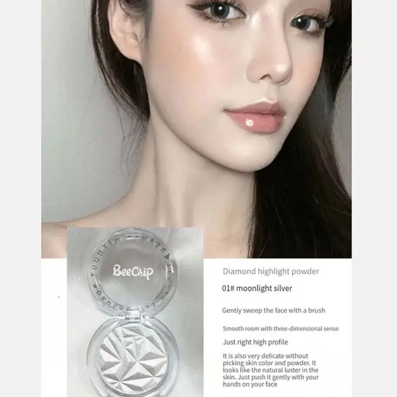 Brighten And Modify The Face Shadow Powder Diamond Highlight Powder Blusher Fairy Glitter Powder Beautify The Face Pearl Explode