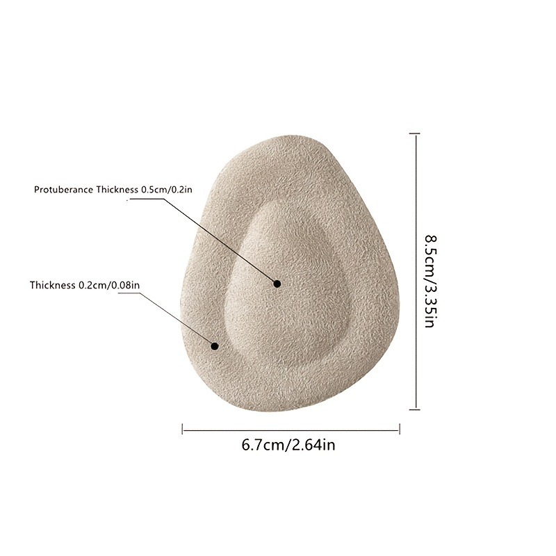 2PCS Soft Gel Front Palm Pad for Relieve Foot Pain High Heel Pads Are Thickened and Non-slip Women's Forefoot Anti-Pain Insoles