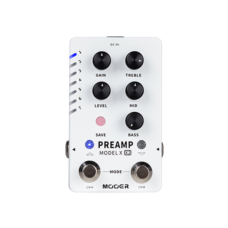 Mooer PREAMP MODEL X X2 Preamp Pedal Digital Guitar Effects Pedal with 14 Preset Save Slot 2025 new Built-in Cabinet Simulation