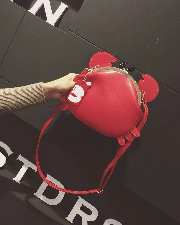 Women's Trendy Niche Brand Cute Animal Crab Model Crossbody Bag