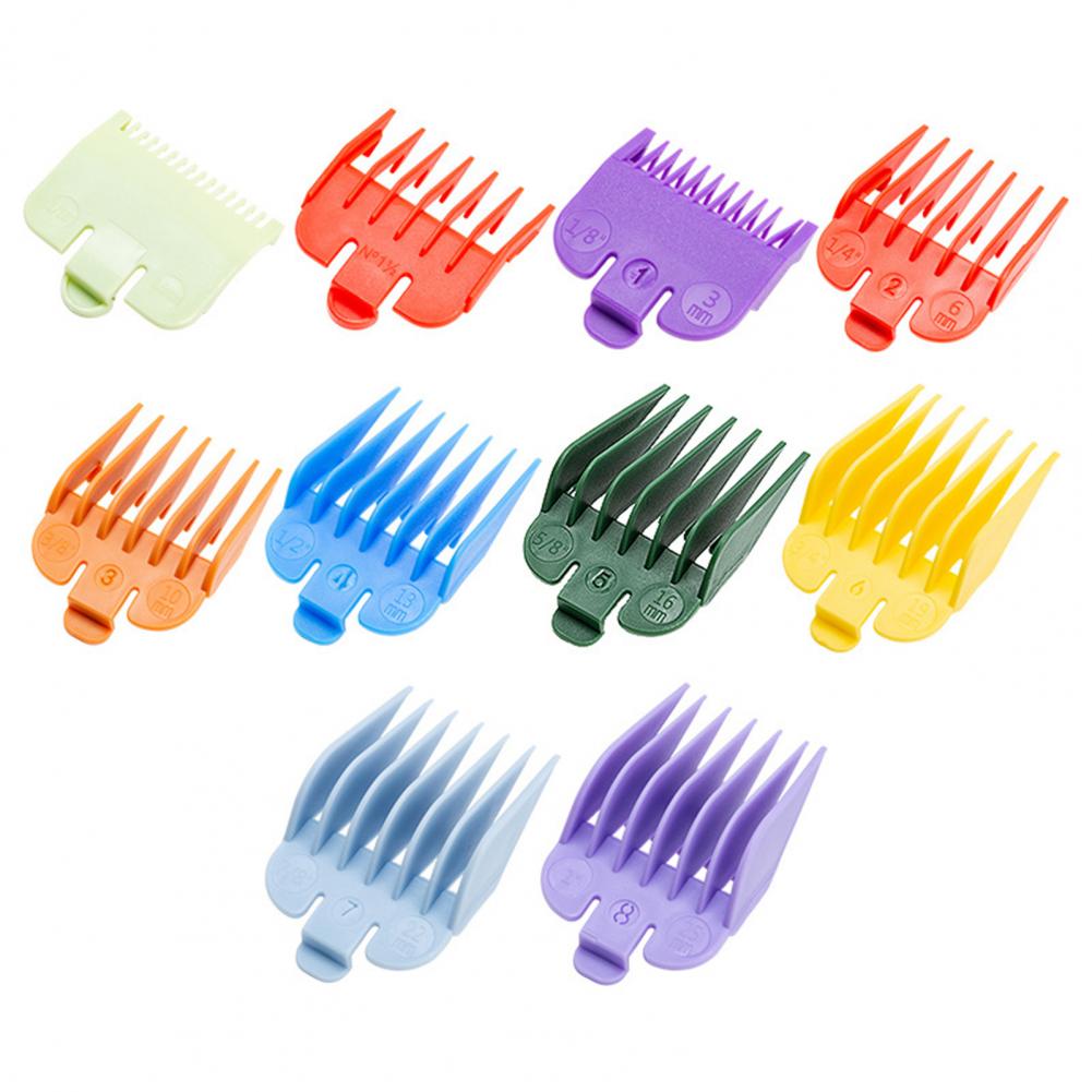 10Pcs/Bag Cutting Guide Comb Convenient Reliable Positioning Comb Hair Clipper Replacement Sheath Limit Comb for Men