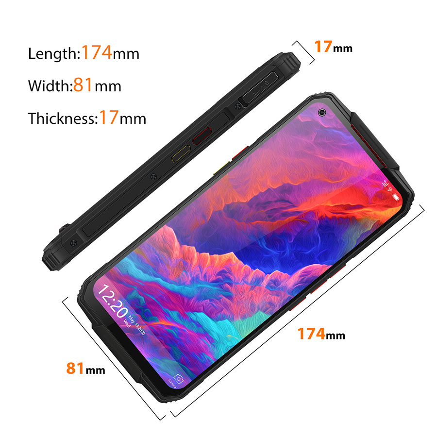 OUKITEL WP7 6.53"FHD 19.5:9 Android 9.0 MT6779 Octa Core 9V/2A 8000mAh 48MP Cameras 8GB 128GB NFC Mobile Phone