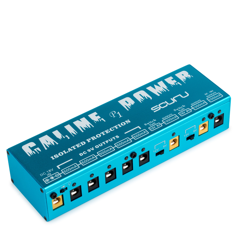 Caline P1 High Power Pedal Supply 18V 2A 36W Guitar Effects Pedal 8 Isolated Outputs Power Supply Guitar Parts & Accessories