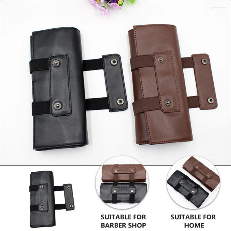 Hair Scissor Holster PU Salon Barber Shear Hairdressing Waist Holder Case Bag For Hairdressers Stylist Black