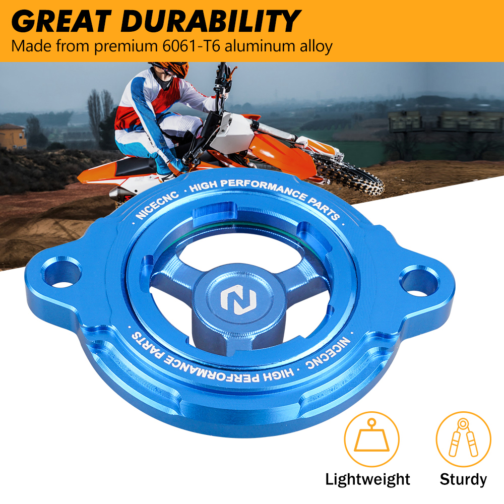 Cubierta de filtro de aceite de motor para Husqvarna FE 501/S 450 FC450 701 Enduro Supermoto Vitpilen Husaberg FE 390 450 501 570 FS570 FX450