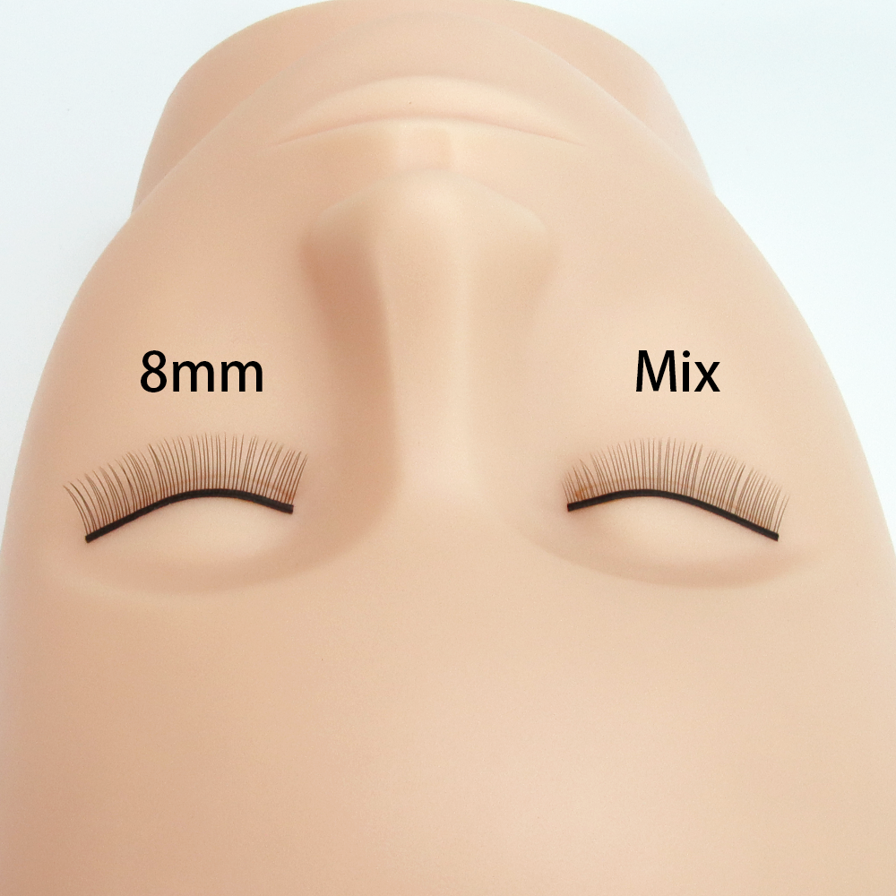5 Pairs/Box False Eyelash Extentions For Training Suitable For Beginners Practice Lashes Novice Use Makeup Tools