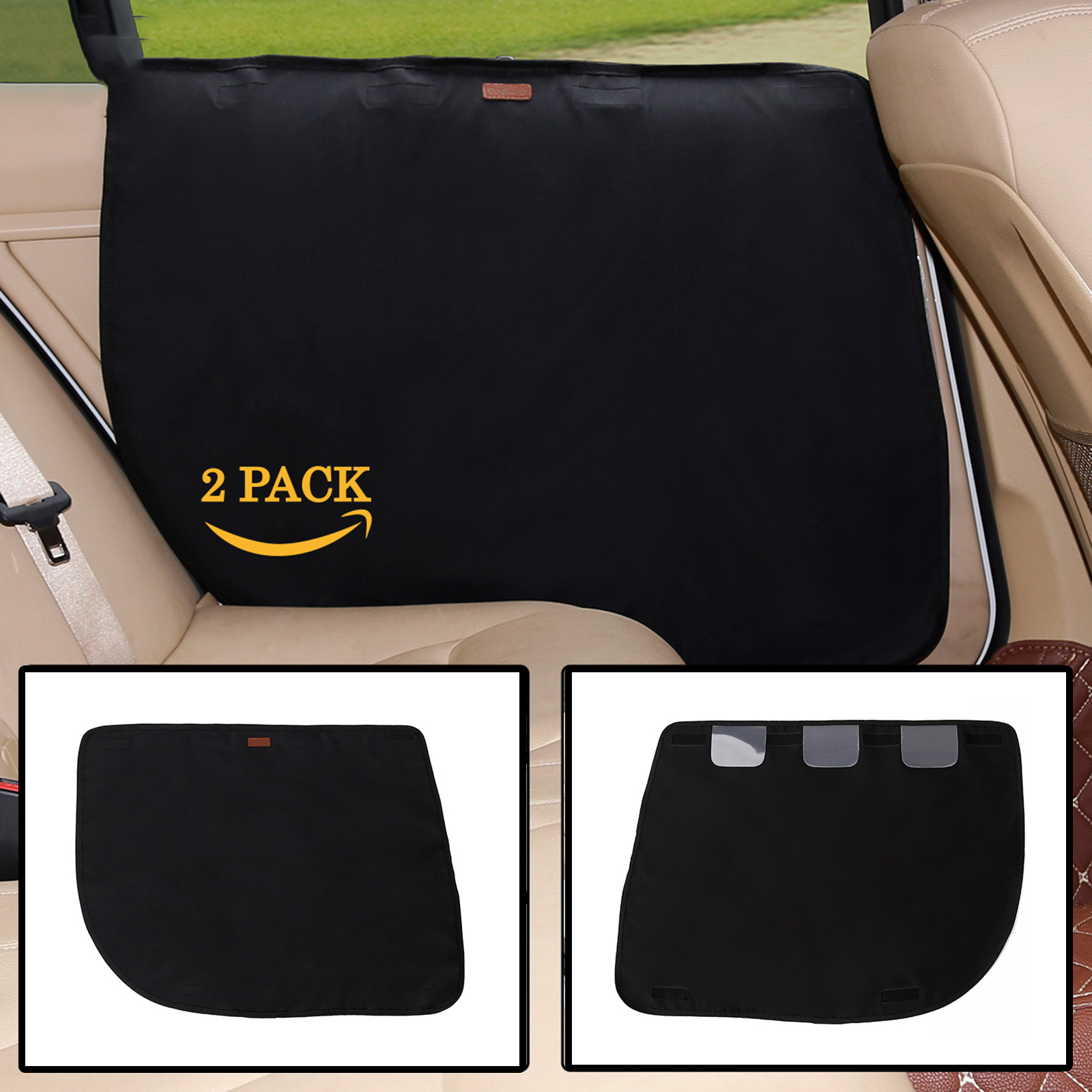 2 Pack Dog Car Door Protector Waterproof Pet Car Door Cover Anti Scratch Vehicle Door Protector Guard for Car Doors Dogs Claws