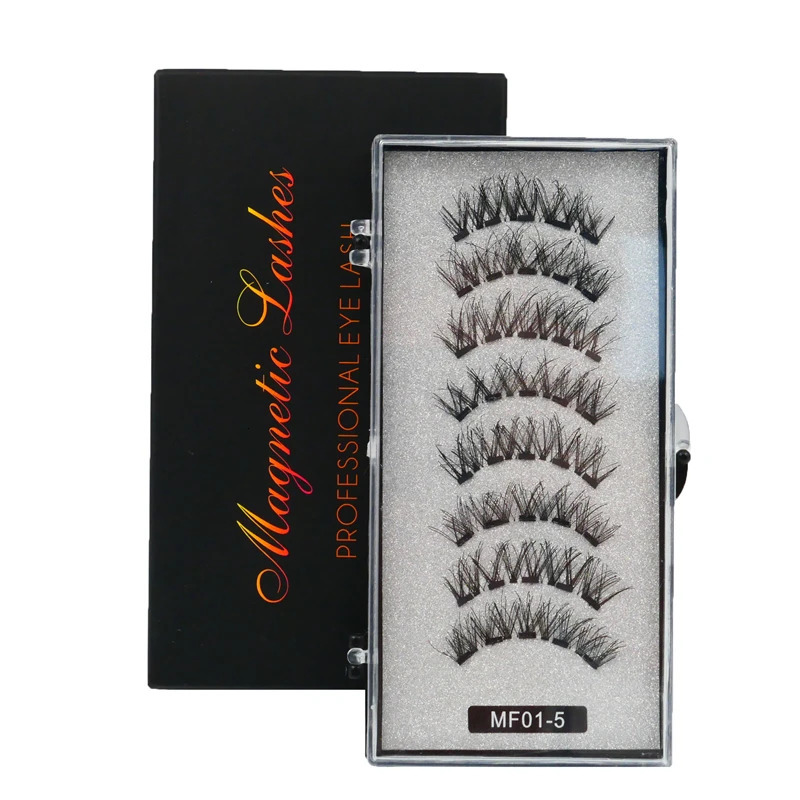 5 Magnetic Eyelashes Curler Set Long 3D Mink Magnetic lashes Wear faux cils magnetique Natural Thick False Eyelashes 240621
