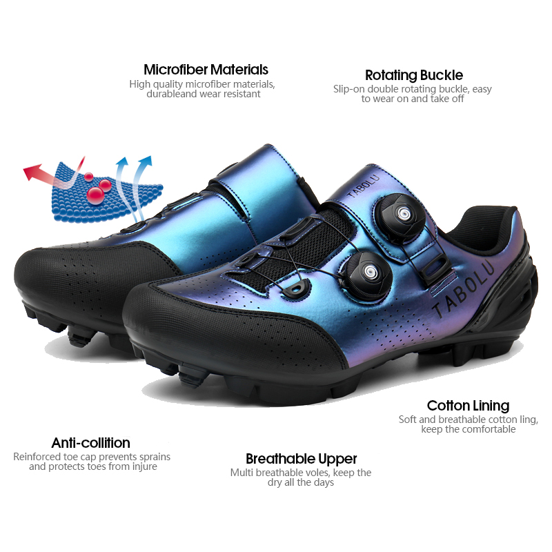 2023 Cycling Sneaker MTB Cleat Shoes Men Sports Dirt Road Bike Boots Speed Sneaker Racing Women Bicycle Shoes for Shimano SPD SL