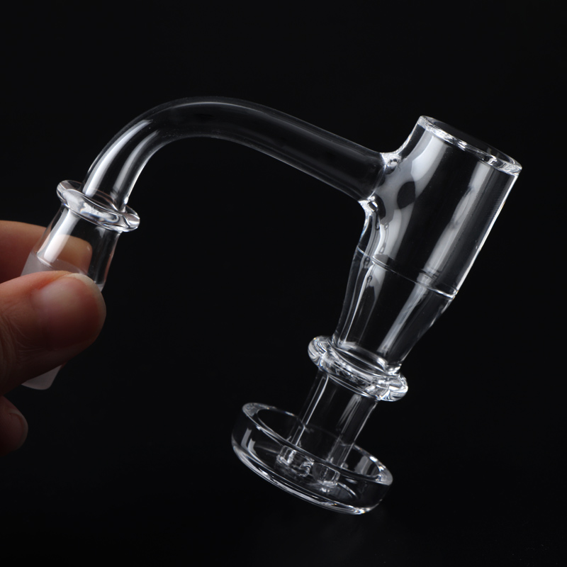 Beracky Full Weld Beveled Edge Vortex Terp Slurper Quartz Banger Handmade Quartz Banger Nails with 10/14/18mm Male Joint