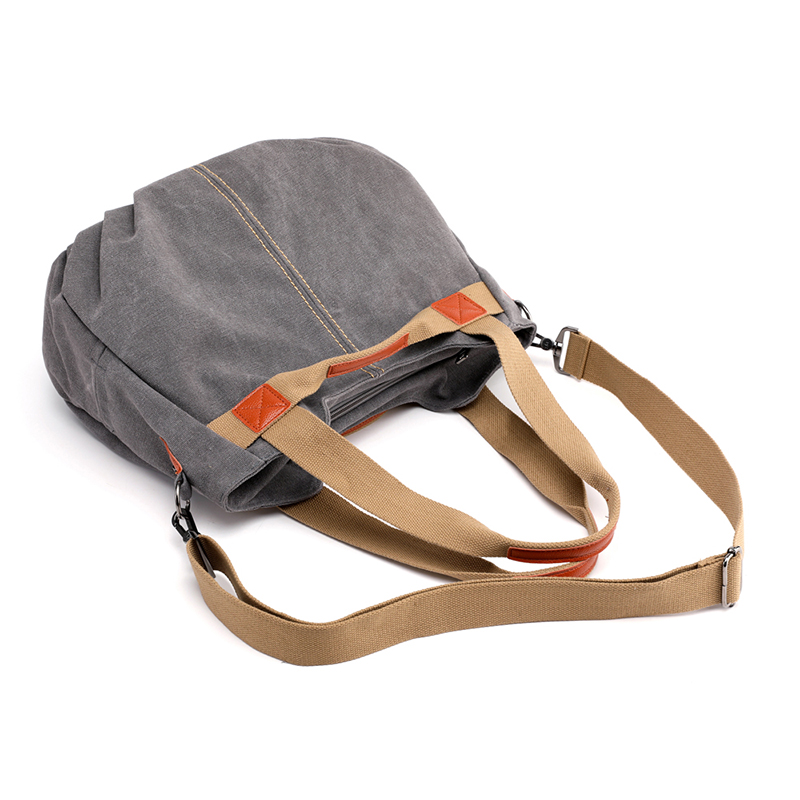 Canvas Hobos Bag Women Handbags Female Designer Large Capacity Leisure Shoulder Bags for Travel Weekend Outdoor Bolsas Colors