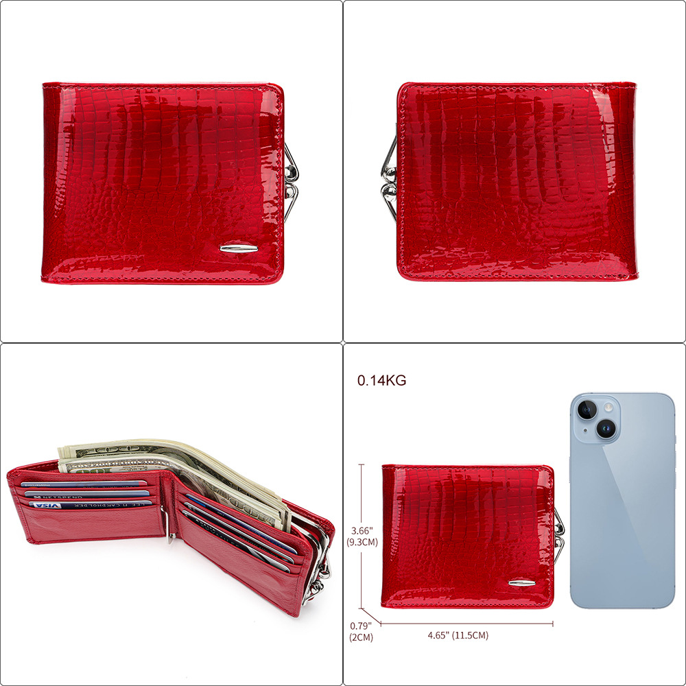 Designer Leather Coin Purse Women: Short Wallet For Cards & Coins New Free Delivery Designer Bag