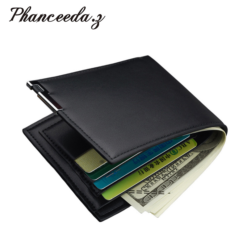 New 2025 Leather Men Wallets Premium Product Real Cowhide Wallets For Man Short Black