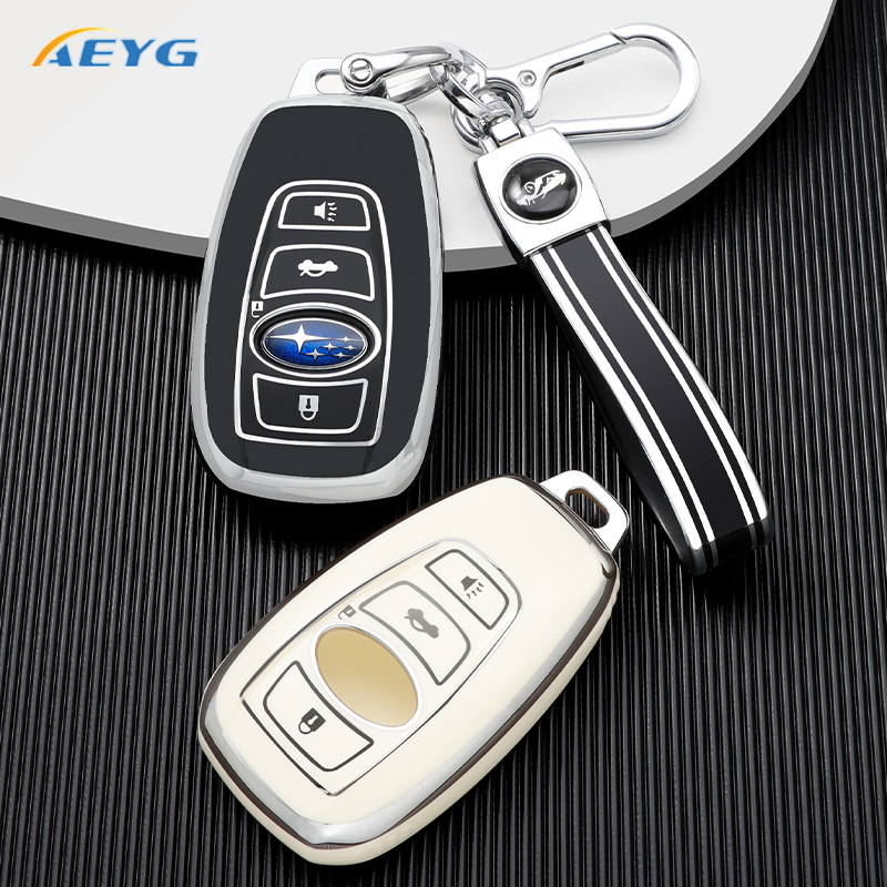 TPU Car Smart Key Case Cover Shell For Subaru BRZ Forester Legacy Outback STI Impreza XV Crosstrek Protector Fob Accessories