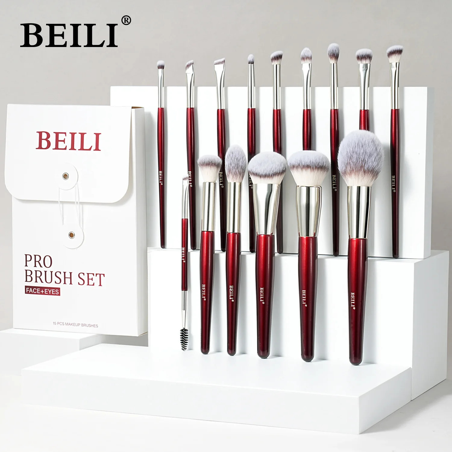 BEILI Soft 891530Pcs Makeup Brushes Suitable for Foundation Powder Concealer Eyeshadow Eyebrow Eyelashes Eyeliner Brush Set 240621