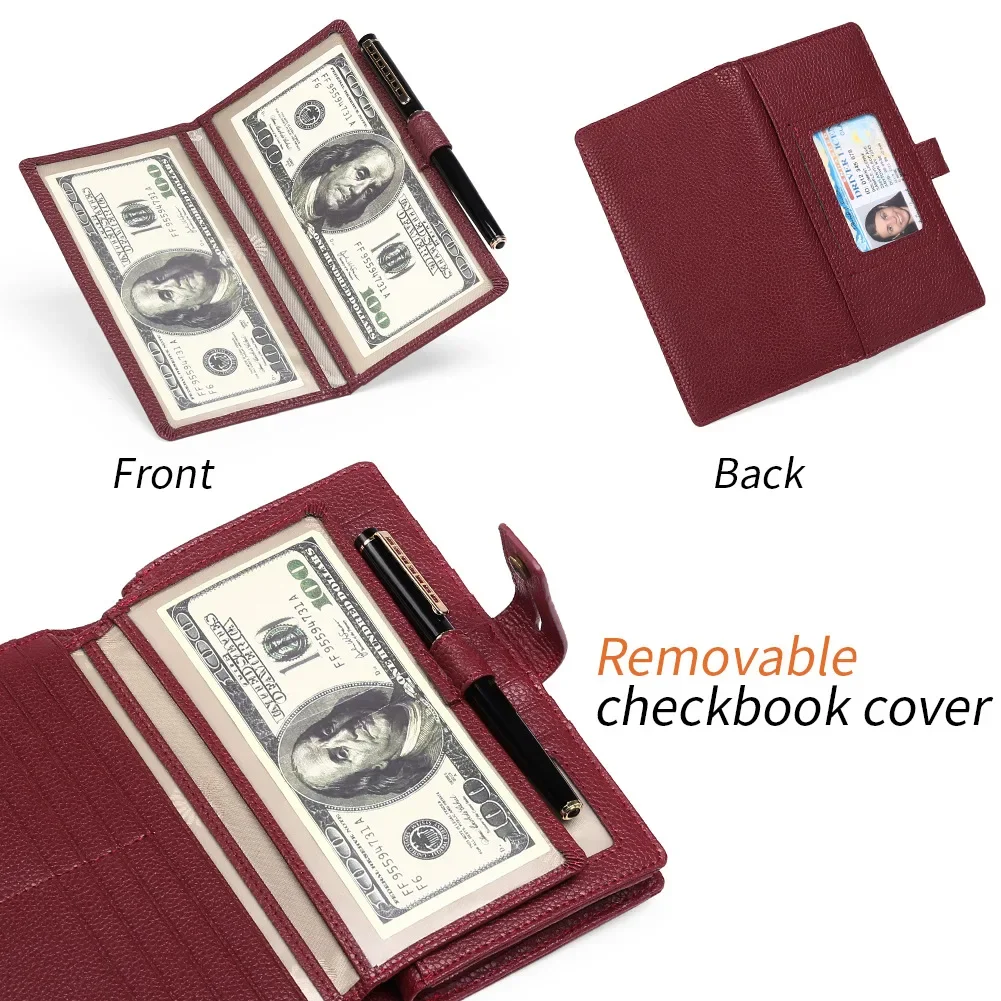 Women Long Genuine Cow Leather Wallets Vintage Purse Large-capacity Clutch Phone Card Holder High-quality Handbag Money Clip 8Z