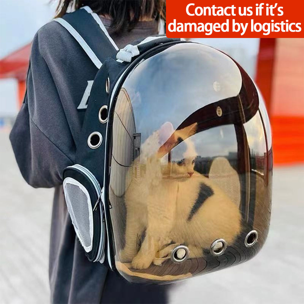 Carrying Bag For Cat Carrie Dog Small Pet Cage Shoulder Transparent Space Capsule Outgoing Portable Backpack