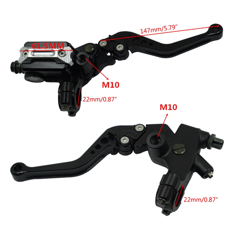 22mm Motorcycle Upper Front Brake Clutch Cylinder Clutch Reservoir Lever