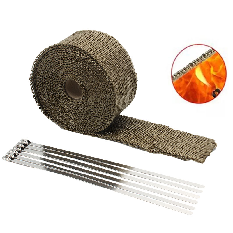 Motorcycle Exhaust Muffler Thermal Tape Hand Wrap Insulation 5cm 5M Car Dirt Bike Enduro Exhaust System Motocross Accessories
