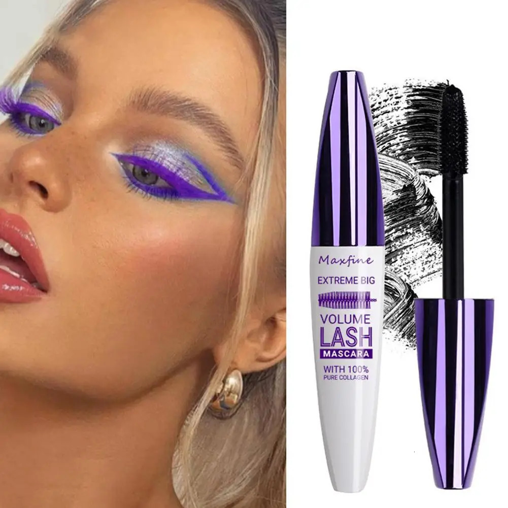 5D Silk Fiber Mascara Lash Color Mascara Waterproof Rimel 3D Mascara Eyelash Extension Thick Lengthening Eye Lashes Cosmetic 240625