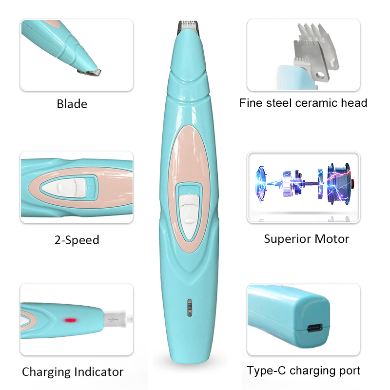 New Electric Dog Clippers Professional Pet Foot Hair Trimmer Dog Grooming Hairdresser Dog Shear Butt Ear Hair Cutter Pedicure