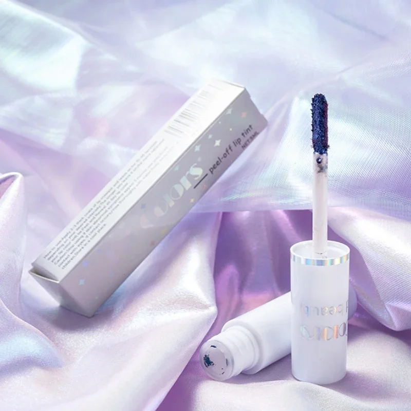 4 Colors Peel Off Lip Gloss Non-Stick Cup Matte Velvet Liquid Lipstick Long Lasting Tear-Off Tattoo Lip Gloss Korean Makeup