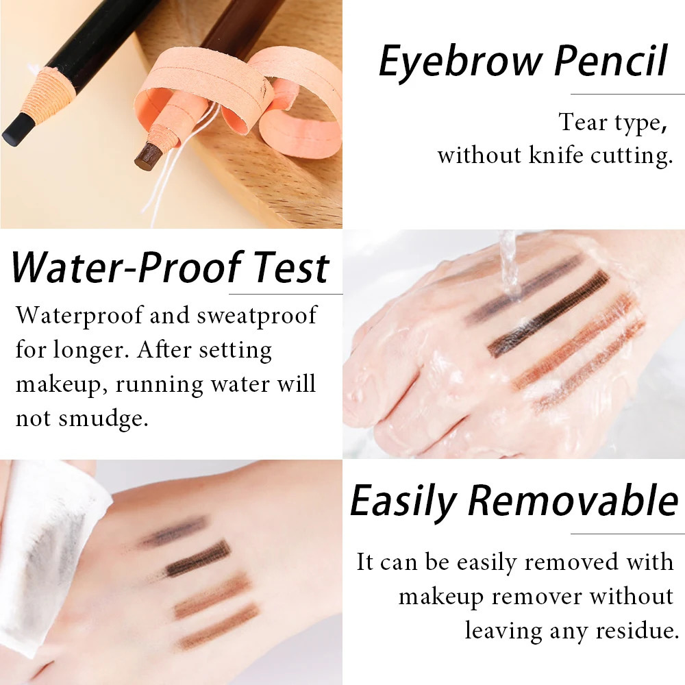 5pcs Professional Microblading Pencil anent Eyebrow Pencil Tattoo Waterproof Art Tint Makeup Eye Brow Pen Enhancers Cosmetic 240621